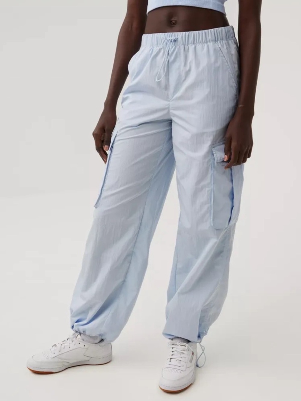 Aerie Offline Light Blue Chill Moves Cargo Jogger Pants Sz. XL Short NWT